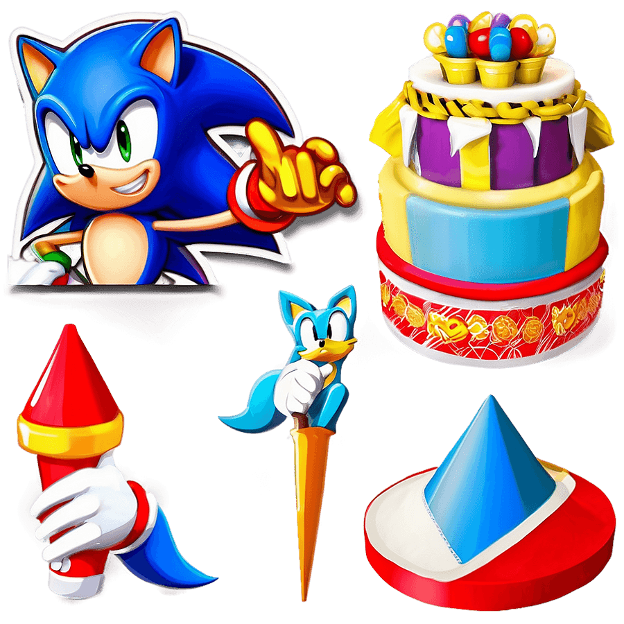 Sonic Birthday Party Theme Inspiration PNG uxv79