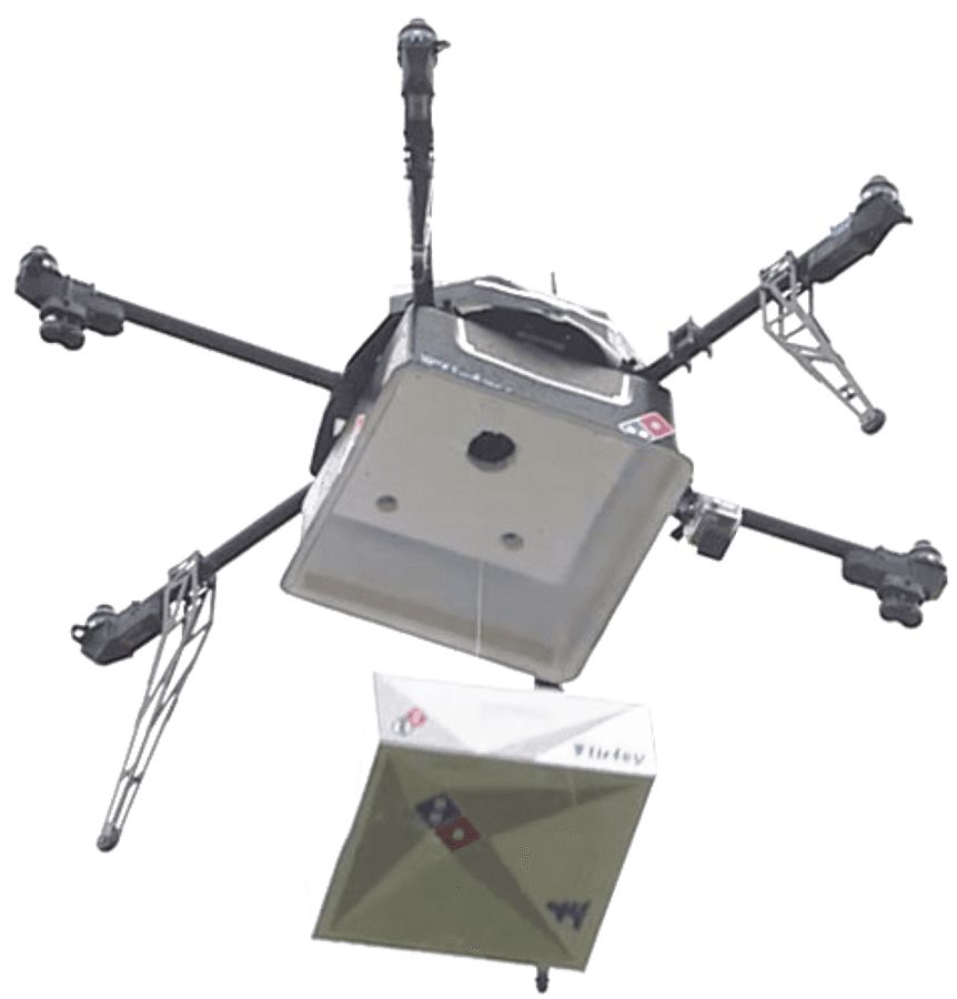 Delivery Drone Dropping Package