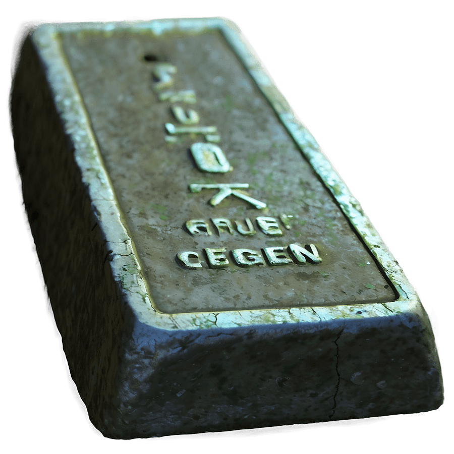 Antique Iron Ingot PNG 73