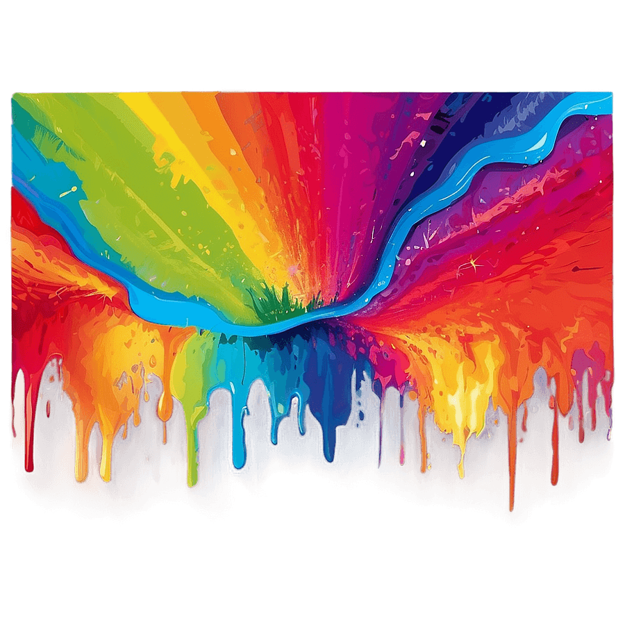 Abstract Art Vibrant Spectrum PNG psg