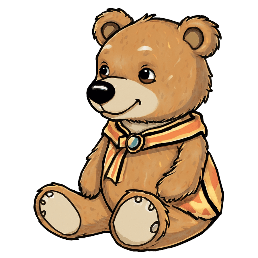 Kindhearted Bear Avatar PNG tat
