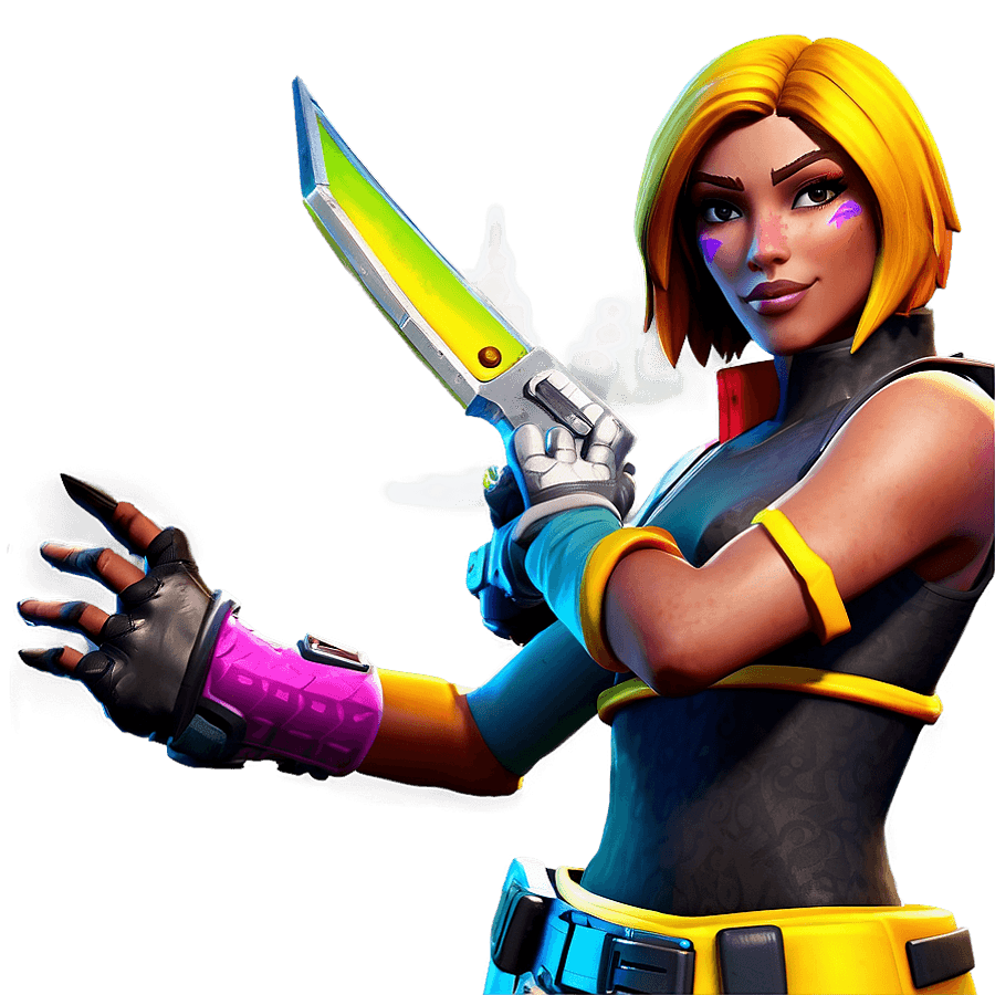 Vibrant Fortnite Skin PNG 05242024