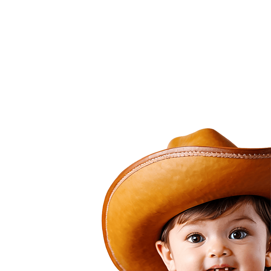 Little Boy in Cowboy Hat PNG 05262024