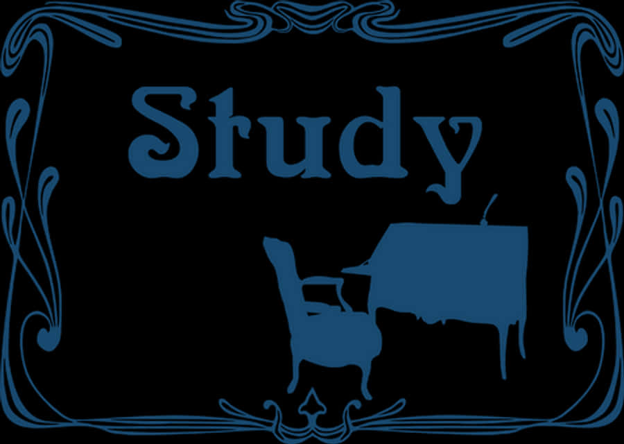 Elegant Study Room Silhouette