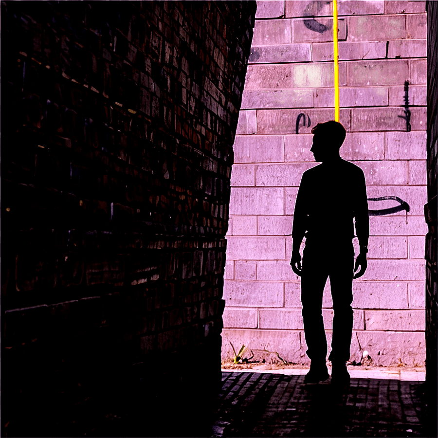 Shadow Figure in Alley PNG 57