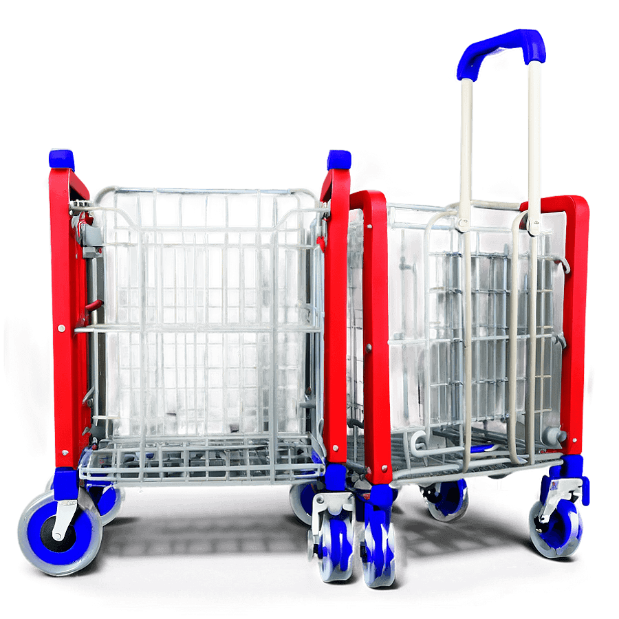 Foldable Grocery Cart PNG 06282024