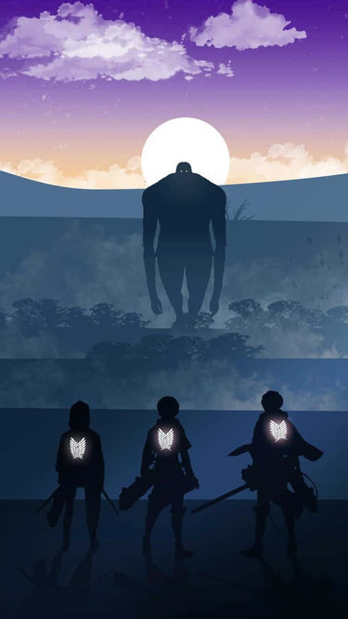 Attack on Titan Silhouette Standoff