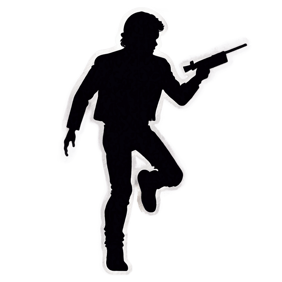 Han Solo Silhouette PNG 40