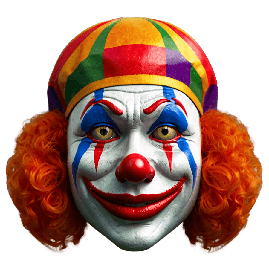 Vintage Clown Hair PNG 05262024