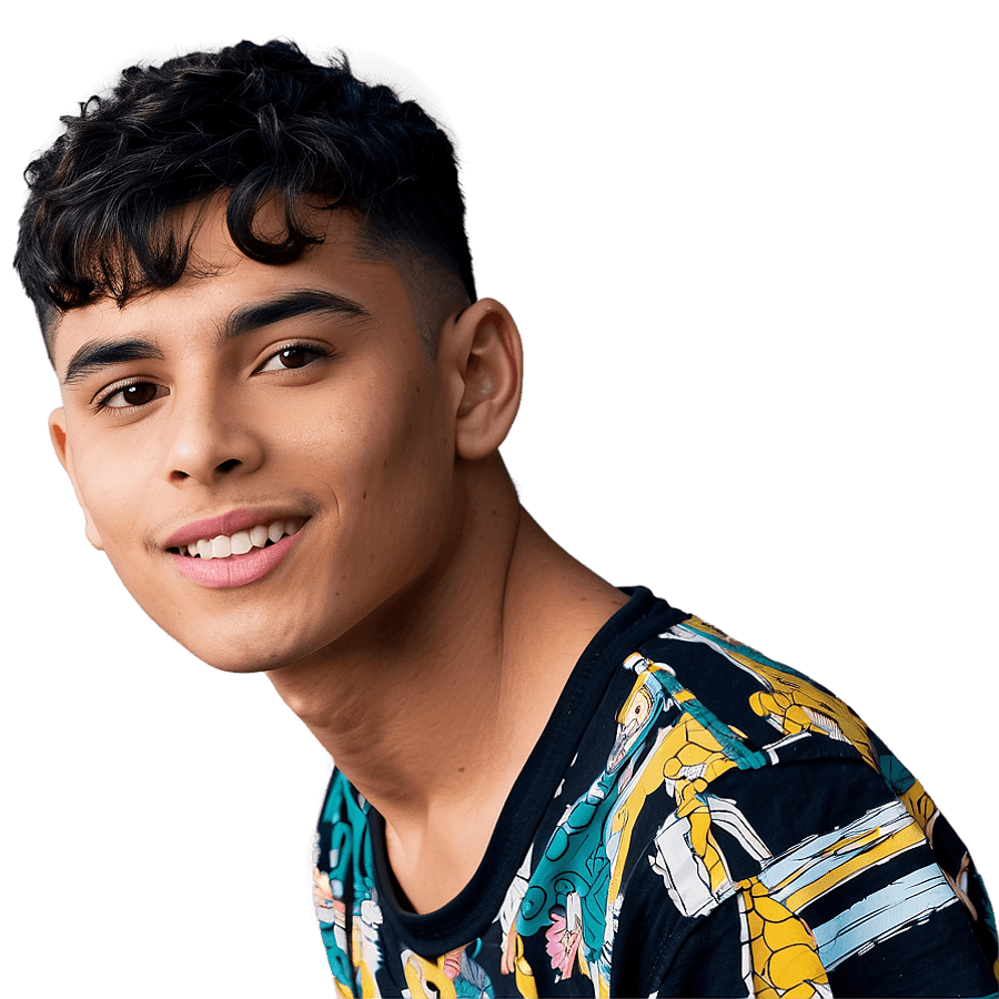 Short Hair Boy PNG mqp