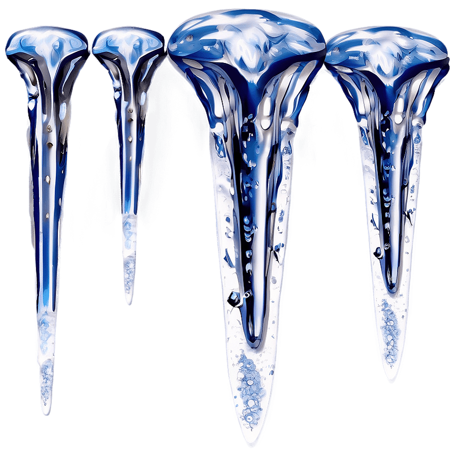 Glistening Icicles PNG 95