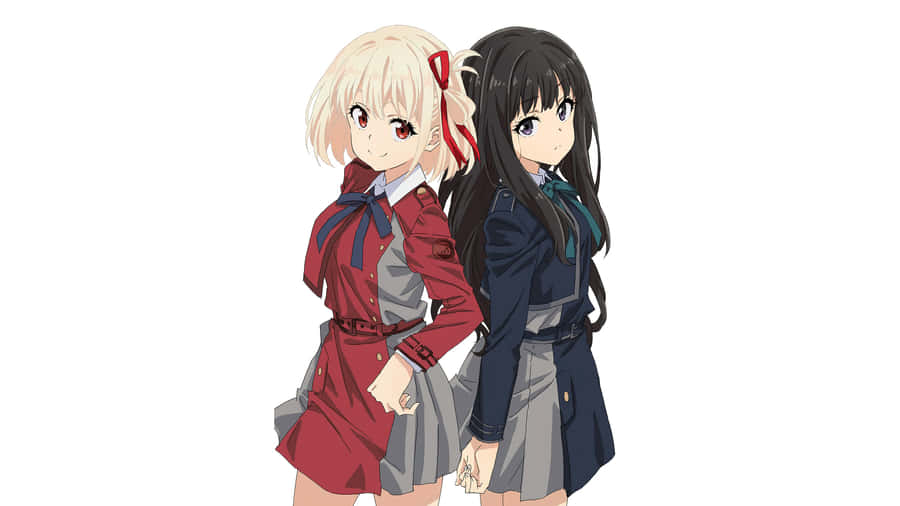 Personaggi Anime di Lycoris Recoil Chisato e Takina