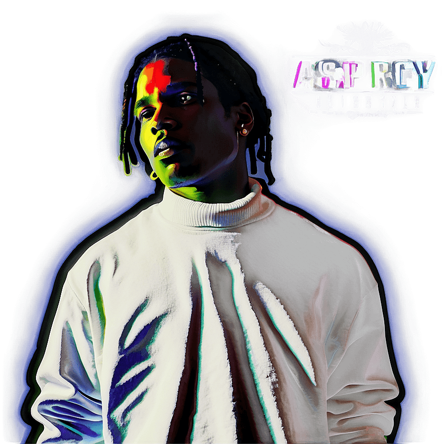 ASAP Rocky Abstract Art PNG tnh