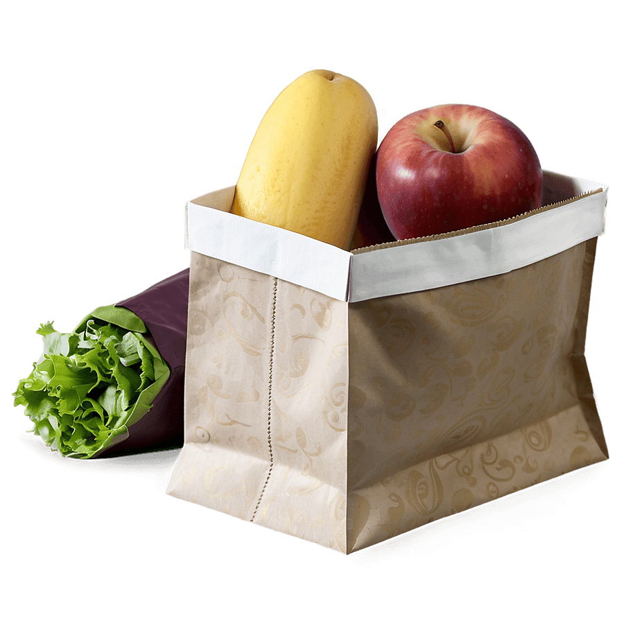 Paper Lunch Bag PNG 05242024
