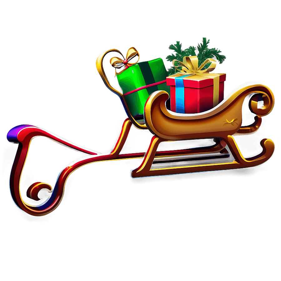 Sleigh with Gifts PNG vks6