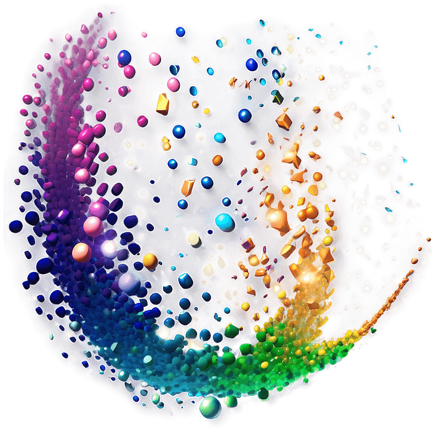 Rainbow Particles PNG riy95