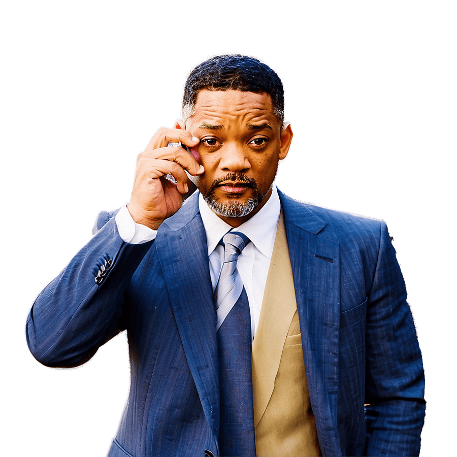 Will Smith Serious Look PNG vjd84