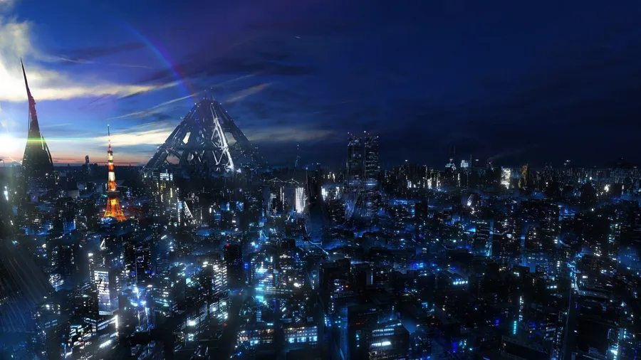 Anime Night Background