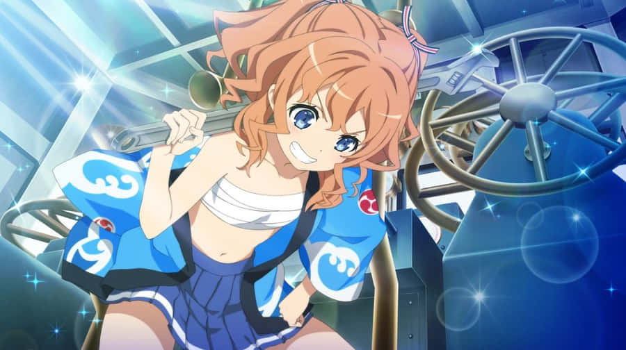 High School Fleet Maron Yanagiwara steht stramm.
