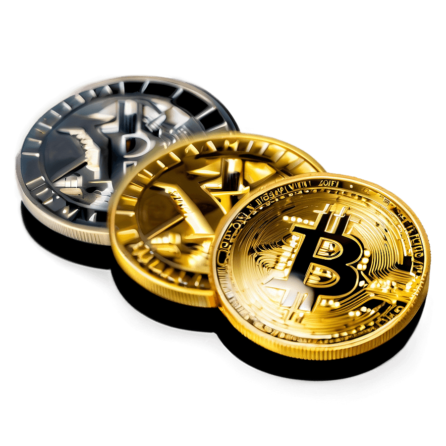 Gold Crypto Coin PNG vgb70