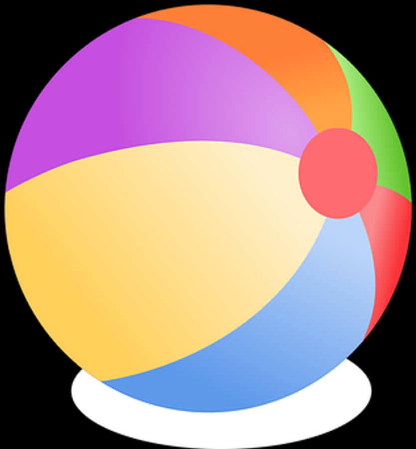 Colorful Beach Ball Icon