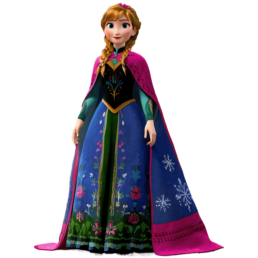 Frozen Anna Full Body PNG 12