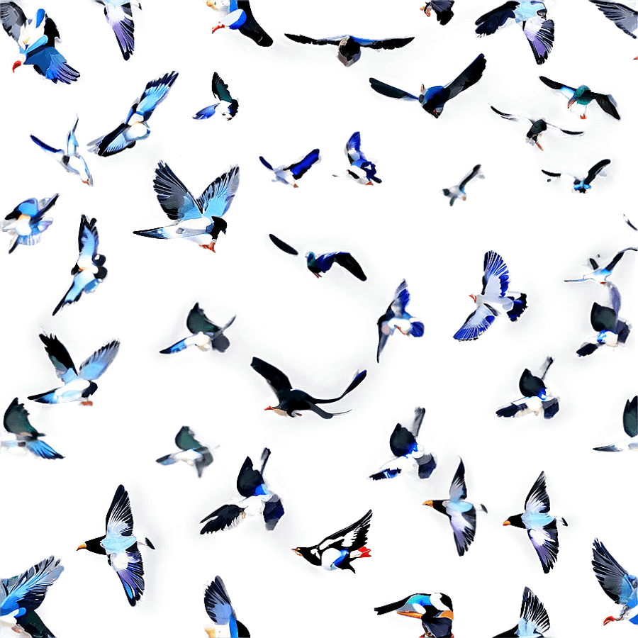 Sky Full of Birds PNG wvs