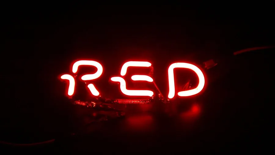 Red Neon Background