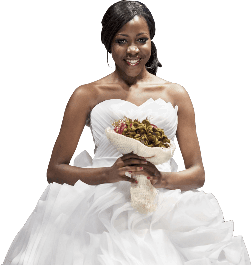 Elegant Bridewith Bouquet