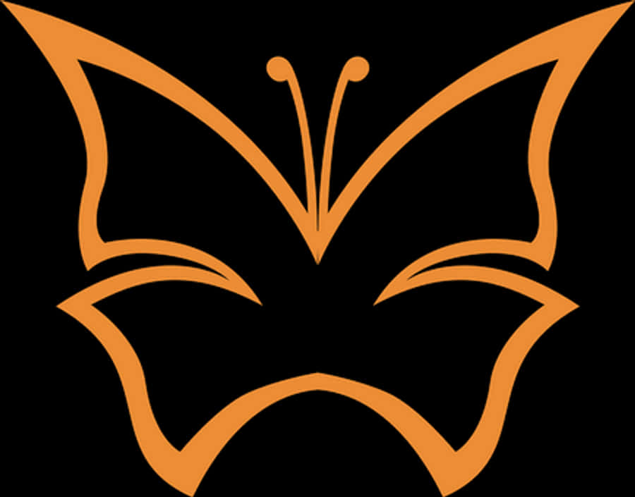 Abstract Butterfly Silhouette