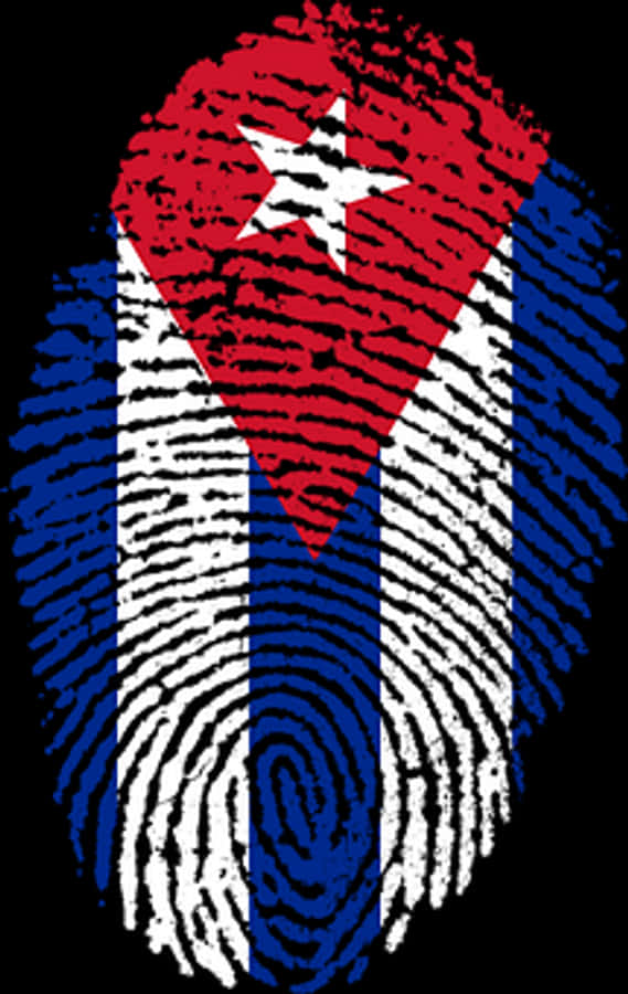Cuban Flag Fingerprint