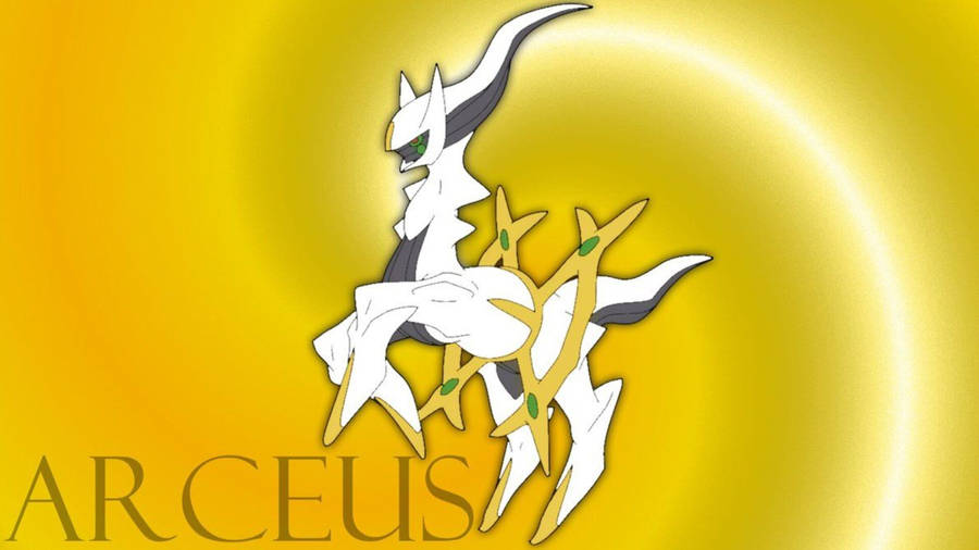 Download Yellow Arceus Pokemon Wallpaper Wallpapers Com