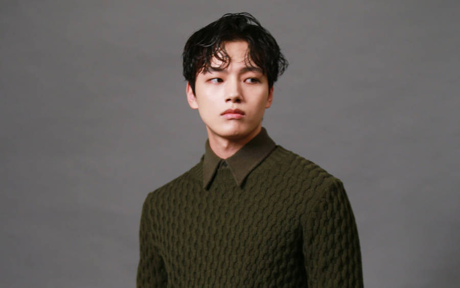 Download Yeo Jin Goo Moss Green Sweater Wallpaper | Wallpapers.com