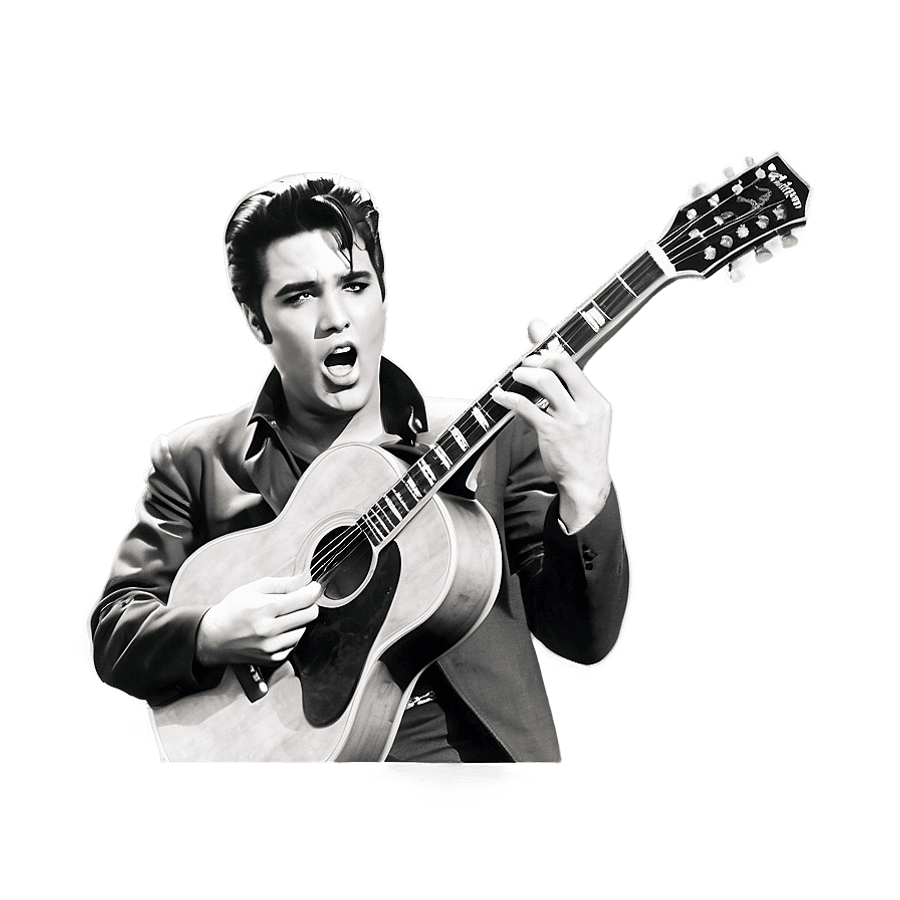 Elvis Presley Guitar PNG 06202024