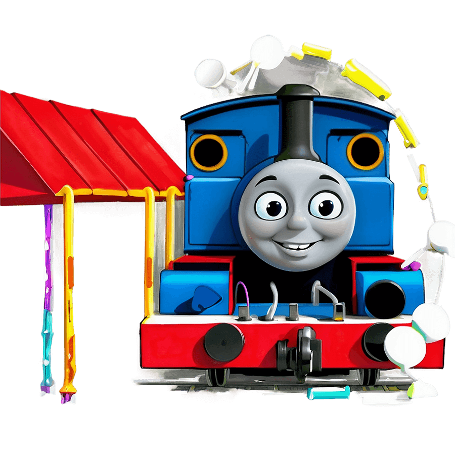 Thomas The Train Chugging Along PNG 05262024