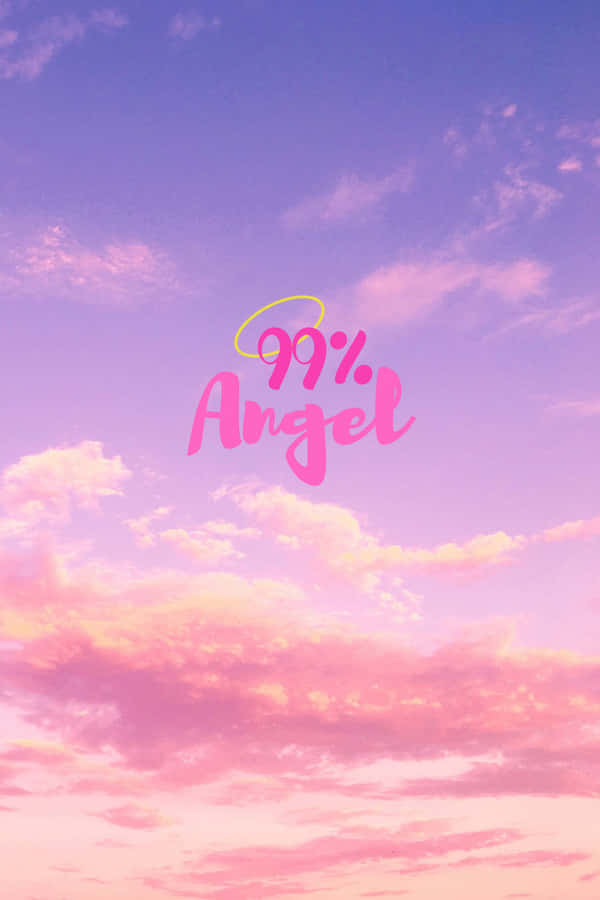 99 Procent Ängel Lila Himmel