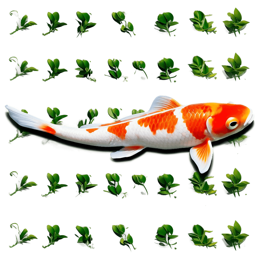 Koi Fish in Clear Water PNG dqf