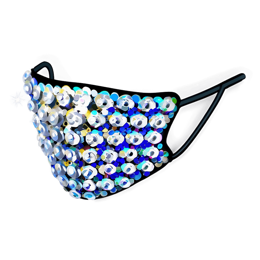 Sequin Face Mask PNG 05262024