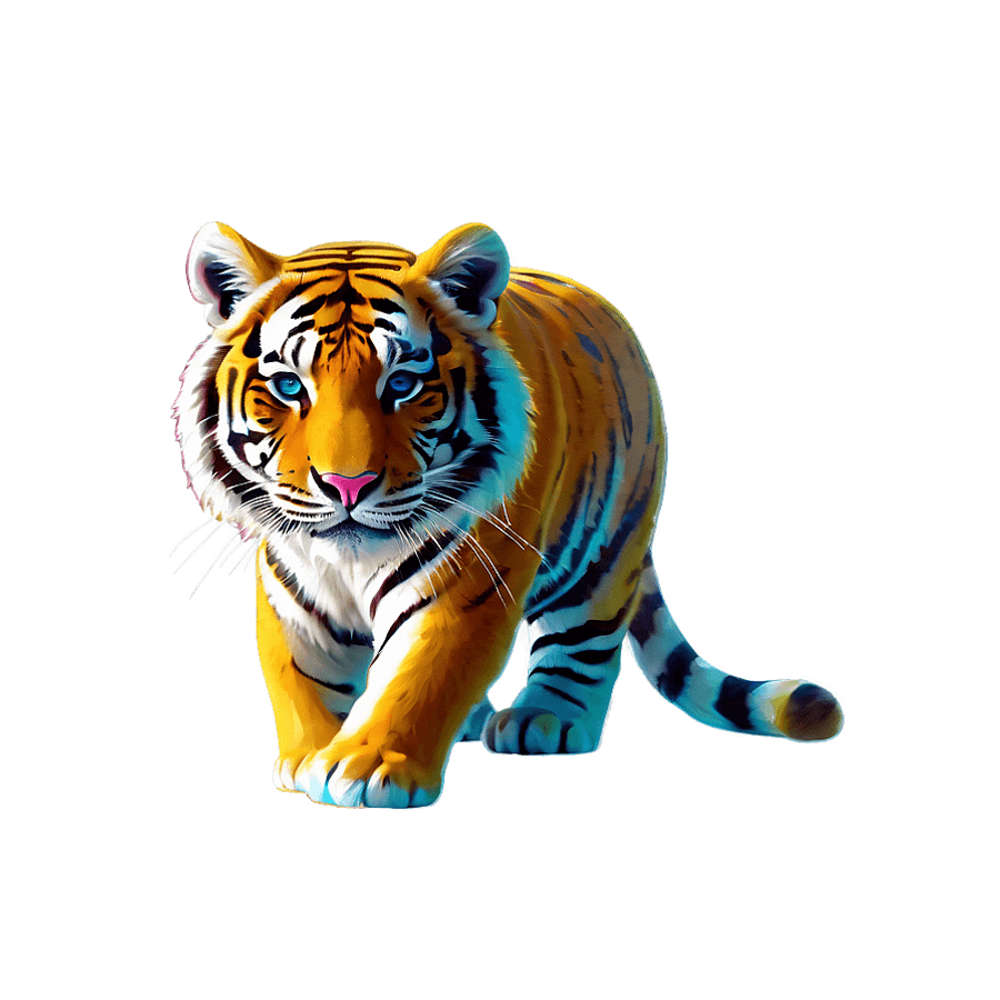 Lisa Frank Tiger PNG aub91