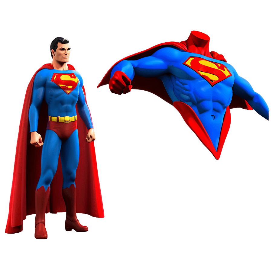Flying Hero Superman Cape PNG 05252024