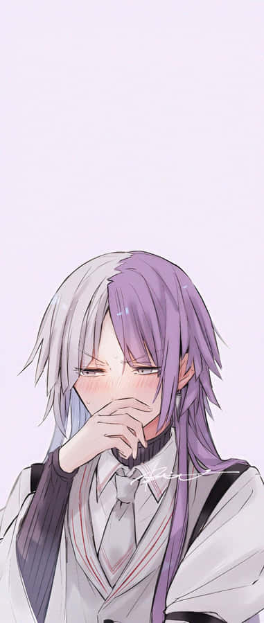 Ritratto di Personaggio Anime Pensieroso