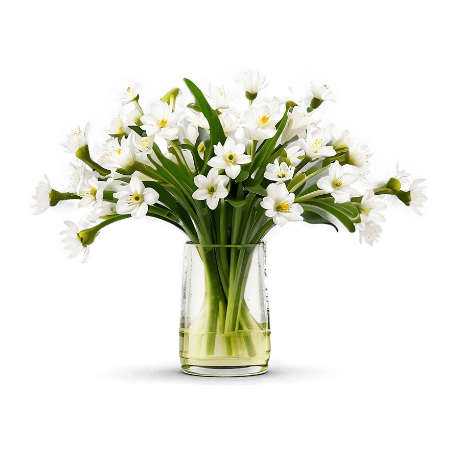 Spring Flowers in Vase PNG 06112024