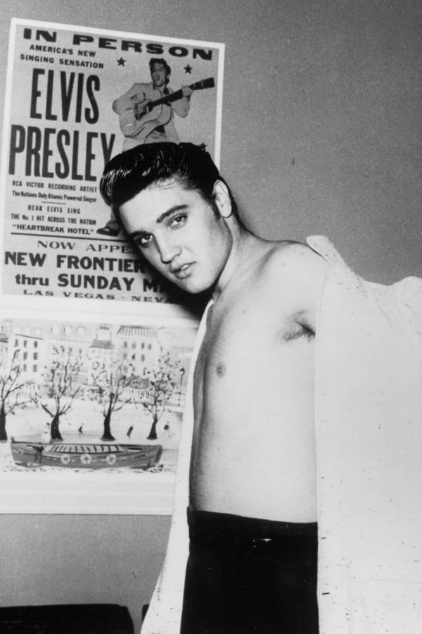 Download Young Elvis Presley Vintage Photo Wallpaper | Wallpapers.com