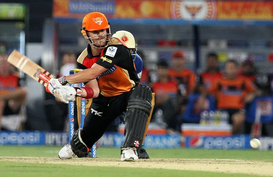 David Warner Crouching