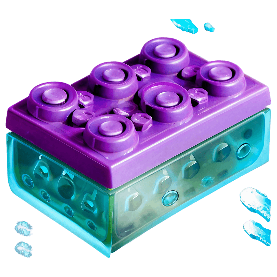 Glowing Lego Brick PNG ikj