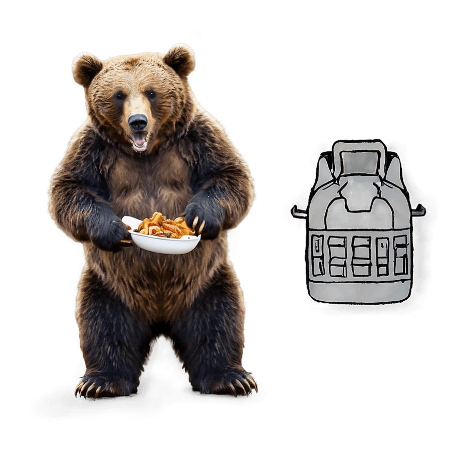 Hungry Bear Graphic PNG gcy