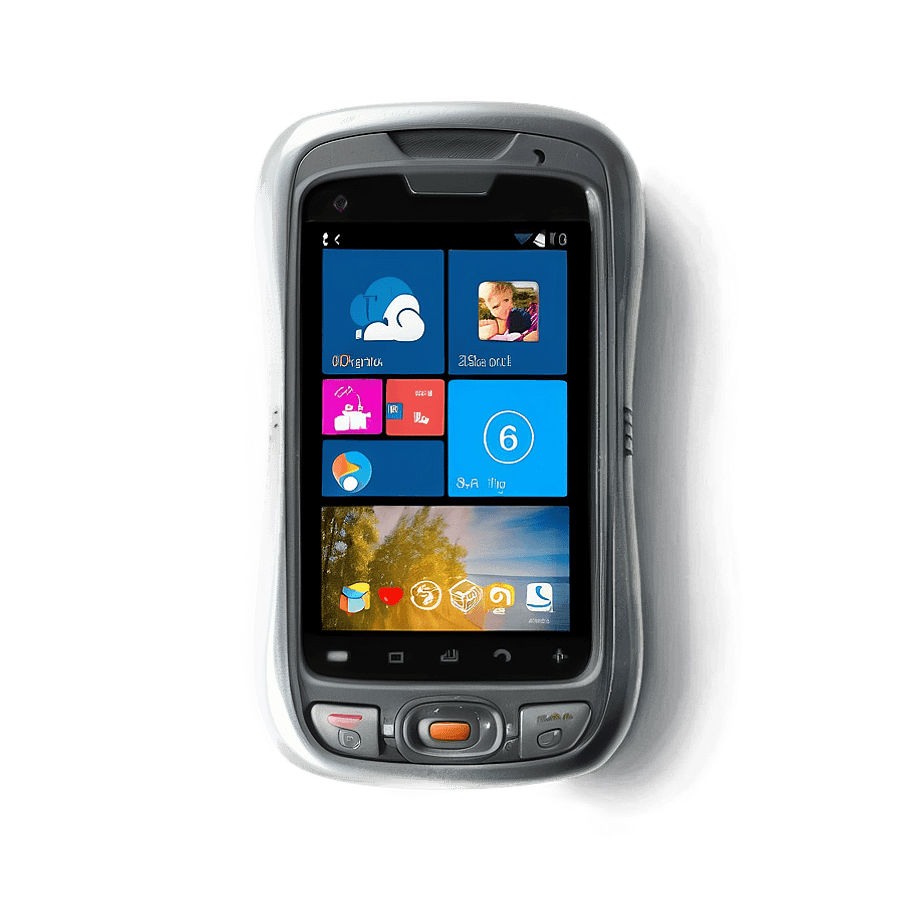 3D Phone with Touchscreen PNG amx81