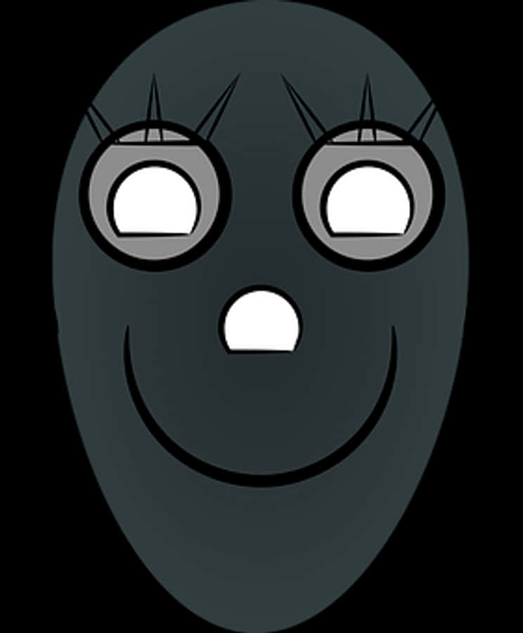 Cartoon Robot Face Graphic