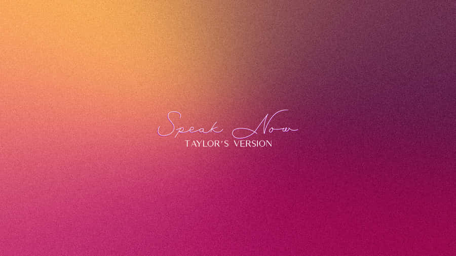 Speak Now Taylors Version Verlaufshintergrund