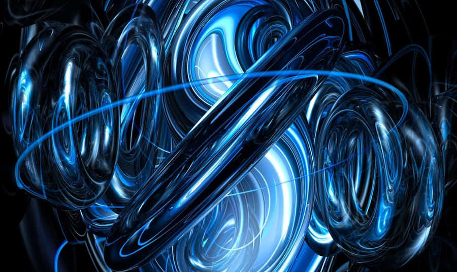 Elektrischblaue Welle